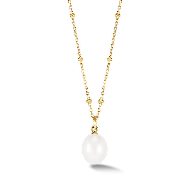 Iris Pearl Necklace White Gold
